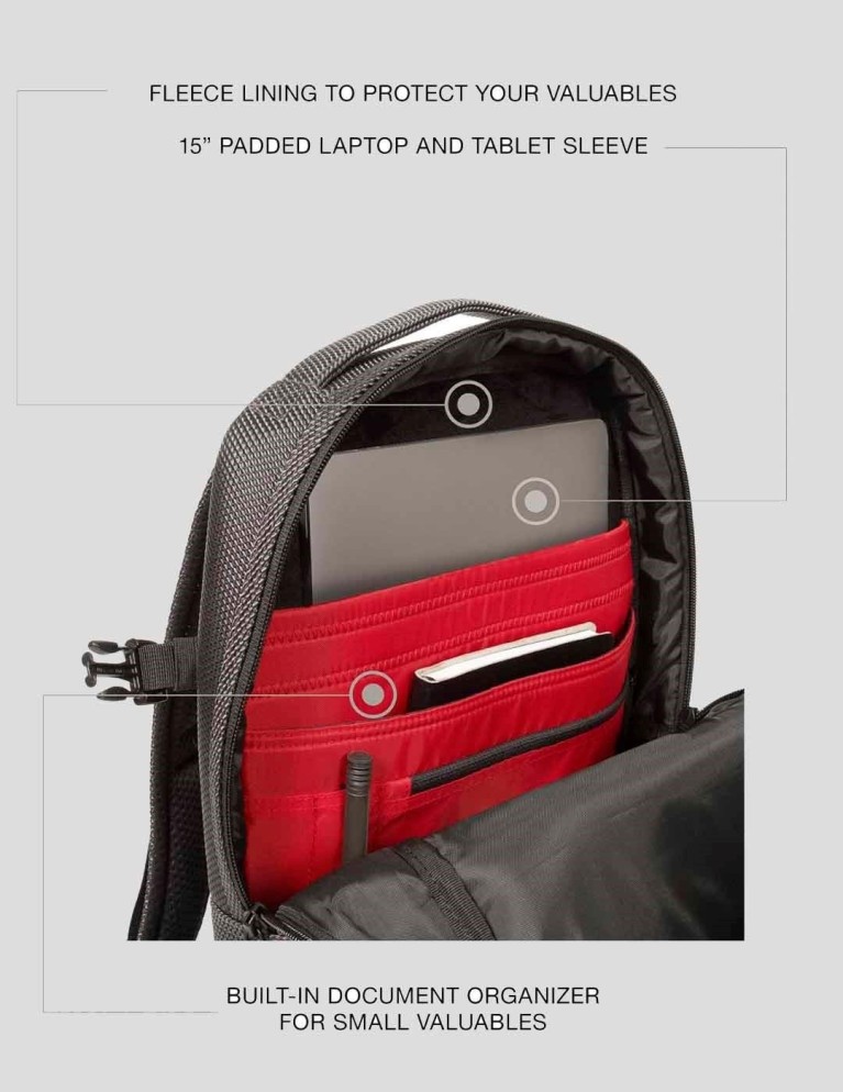 Mochila EASTPAK tecum cnnct m grigio accettabile